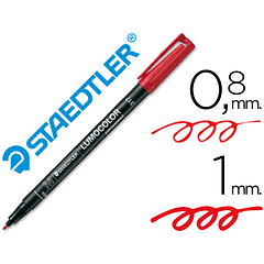 Marcador staedtler lumocolor retroprojecao 317-2 ponta 0,8-1 mm vermelho