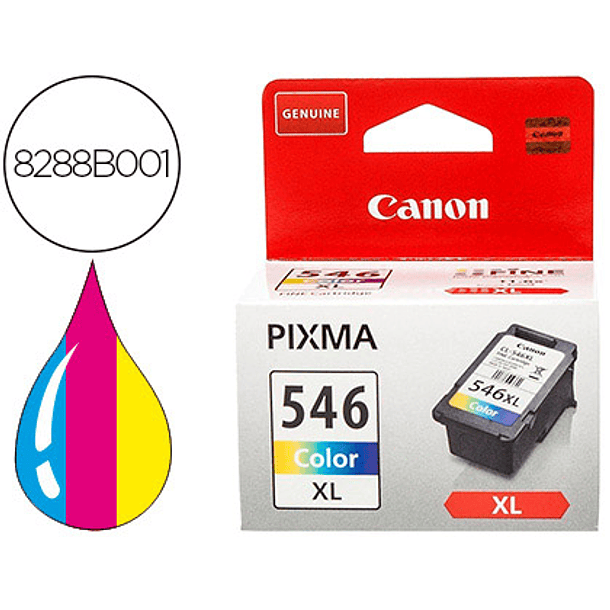 Tinteiro canon tinta cl-546xl cor mg 2450 / 2550 1