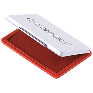 Almofada para carimbo q-connect 110x70 mm vermelho