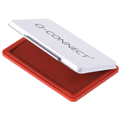 Almofada para carimbo q-connect 90x55 mm vermelho