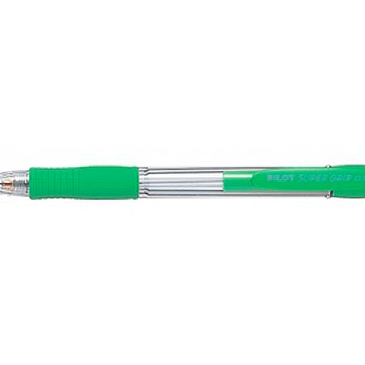 Lapiseira pilot super grip verde claro 0,5 mm pega de borracha 2