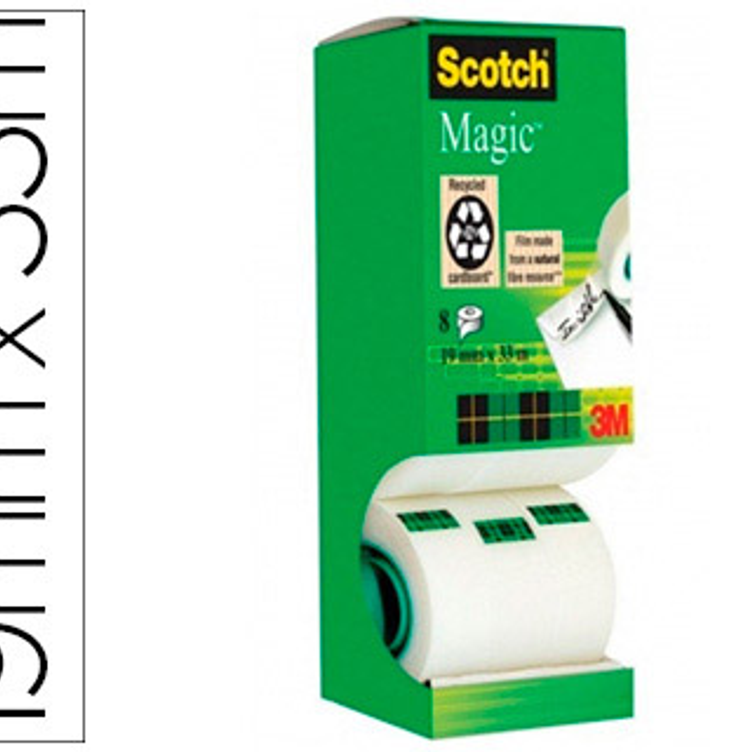 Fita adesiva scotch magic 33x19 mm pack de 8 unidades 1