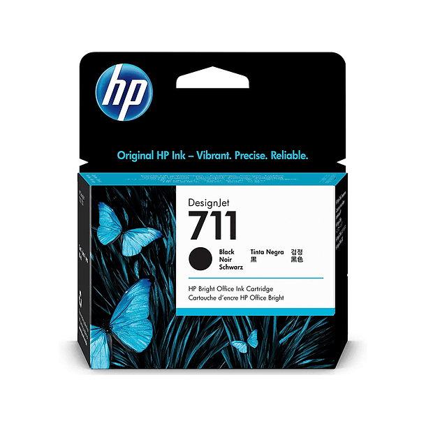 Tinteiro hp n. 711 designjet t120 / t520 preto 80 ml 2