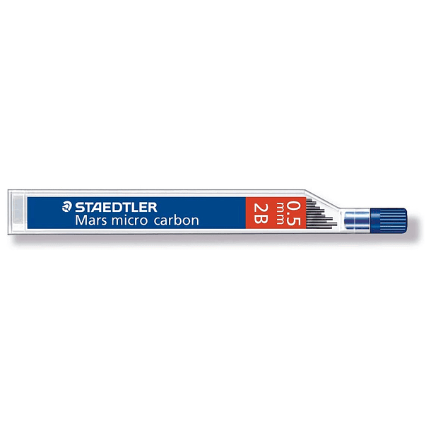 Minas staedtler mars micro grafite 0,5 mm 2b tubo com 12 unidades 1