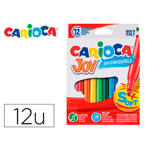 Marcador carioca joy caixa de 12 cores