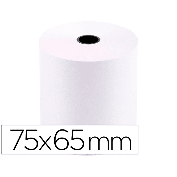 Rolo papel para impressora 75x65x11 mm 60 gr 1