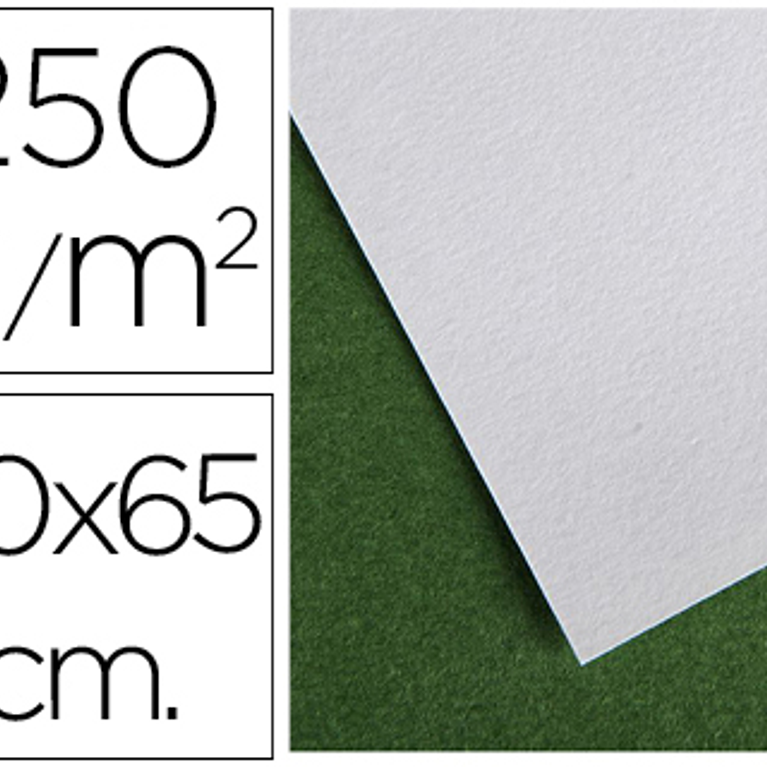 Papel secante canson 50x65 cm liso branco 250 gr 2