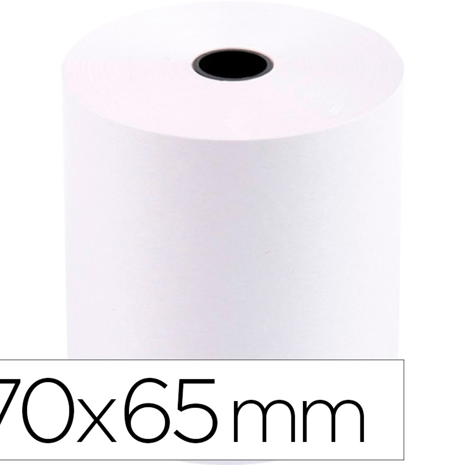 Rolo papel para impressora 70x65x11 mm 60 gr 1