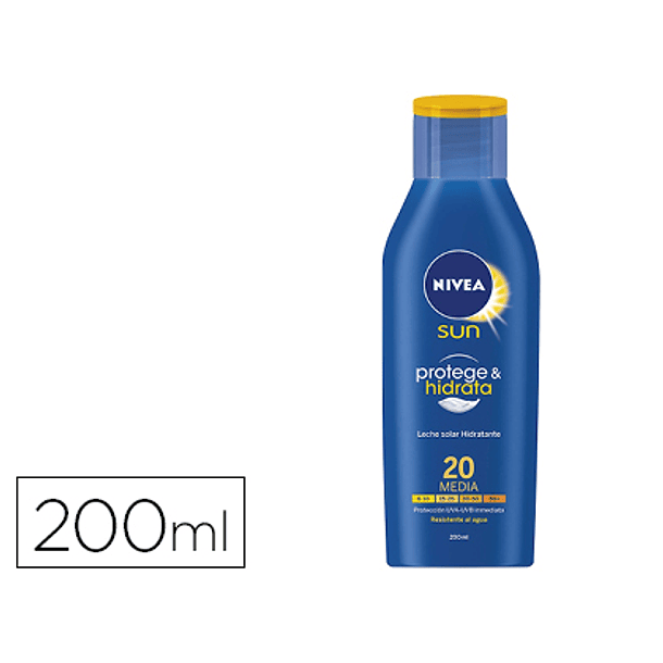 Protetor nivea fp20 resistente a agua de 200 ml 1