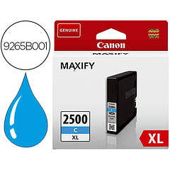 Tinteiro canon pgi 2500 xl maxify ib4050 / mb5050 / mb5150 / mb5155 / mb5350 / mb5450 cian 1755 paginas