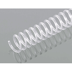 Espiral q-connect de plastico transparente 32 5:1 20mm 2mm caixa de 100 unidades