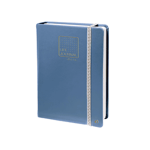 Caderno quo vadis life journal infinite dots pontos 15x21 cm 224 folhas capa azul