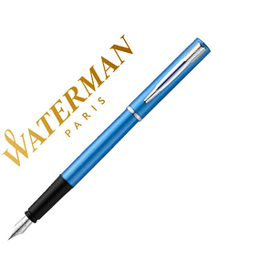 Caneta waterman allure lacada azul em estojo de oferta