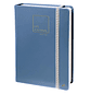 Caderno quo vadis life journal infinite dots pontos 15x21 cm 224 folhas capa azul - Miniatura 1