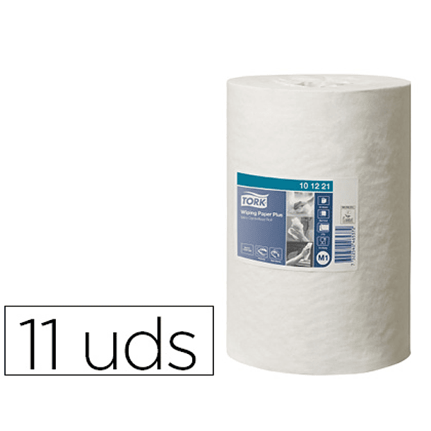 Papel seca maos tork secagem extra largura 215 mm comprimento 74,9 mt 2 folhas para dispensador m1 central pack de 11 un 1