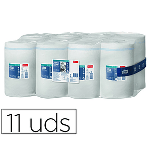 Papel seca maos tork largura 215 mm comprimento 120 mt 1 folha para dispensador m1 pack de 11 unidades