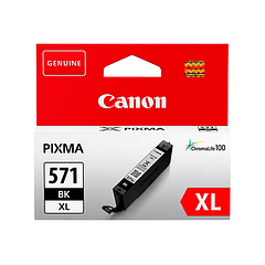 Tinteiro canon cli-571xl pixma mg6852 / ts6050 / ts8050 preto alta capacidade