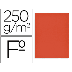 Classificador de cartolina gio simple intenso folio vermelho 250g/m2