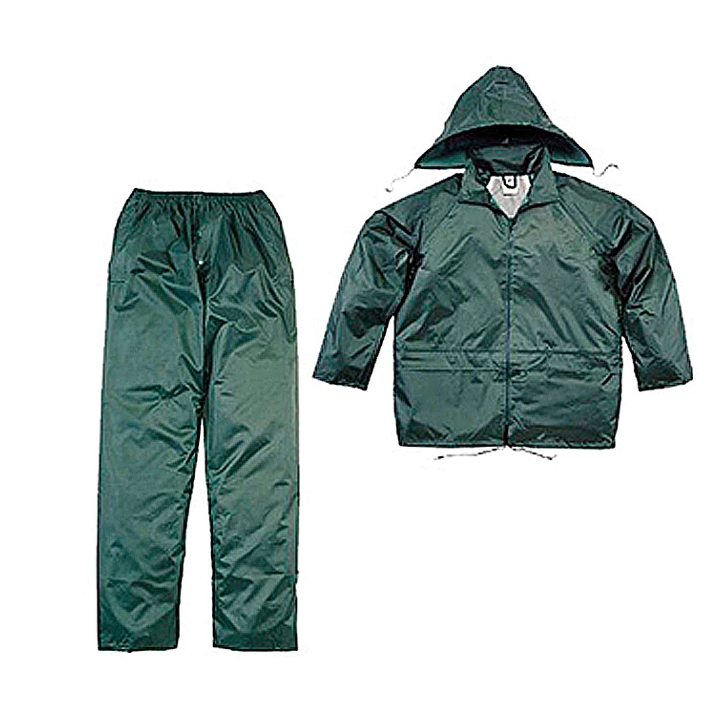 Conjunto de chuva deltaplus 400 poliester/pvc verde formato xxl 2