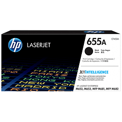 Toner hp 655a laserjet m652 / m653 / mfp m681 / mfp m682 negro 12500 paginas