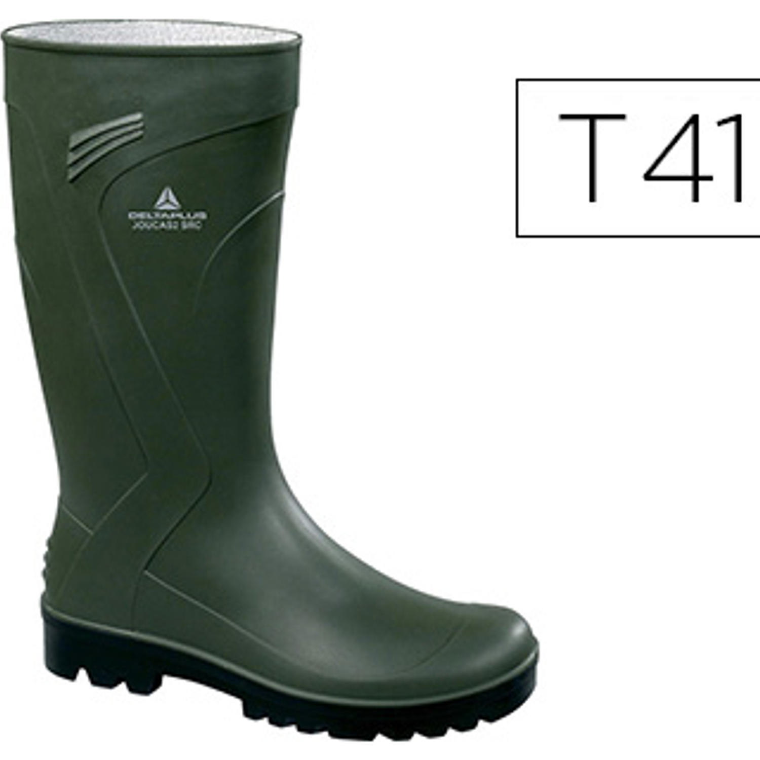 Bota deltaplus de seguranca jouca pvc verde formato 41 1