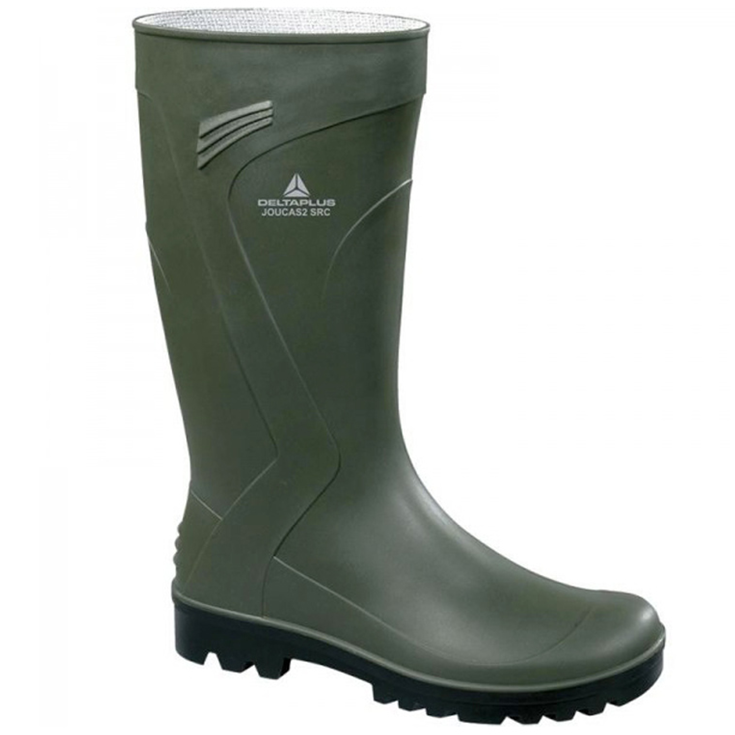 Bota deltaplus de seguranca jouca pvc verde formato 39 2