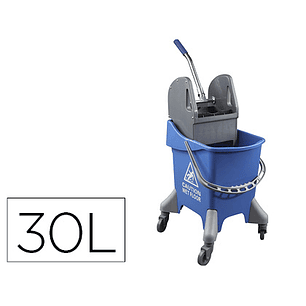 Carro de limpeza com 4 rodas 30 l azul 440x330x460 mm