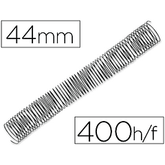 Espiral q-connect metalica 64 5:1 44mm 1,2mm caixa de 25 unidades