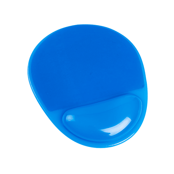 Tapete para rato q-connect com apoio de pulsos de gel e pvc cor azul 3