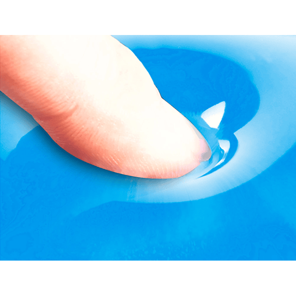 Tapete para rato q-connect com apoio de pulsos de gel e pvc cor azul 4