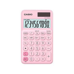 Calculadora casio sl-310uc-pk bolso 10 digitos tax +/- tecla duplo zero cor rosa