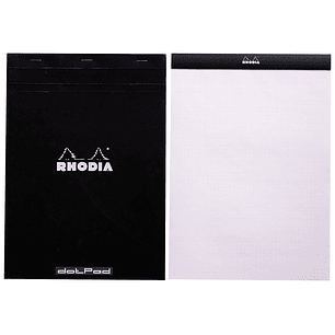 Bloco de notas rhodia black dot pad din a4 80 f 80 gr liso com pontos pretos 5 mm perfurado