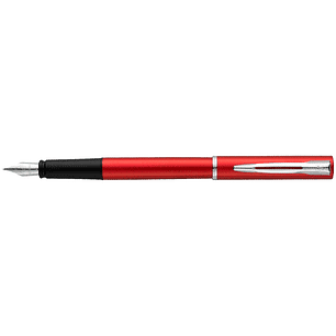 Caneta waterman allure lacada vermelho em estojo de oferta