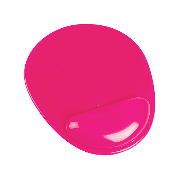 Tapete para rato q-connect com apoio de pulsos de gel e pvc cor rosa 3