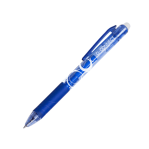 Esferografica q-connect retratil apagavel 0,7 mm cor azul