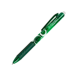 Esferografica q-connect retratil apagavel 0,7 mm cor verde