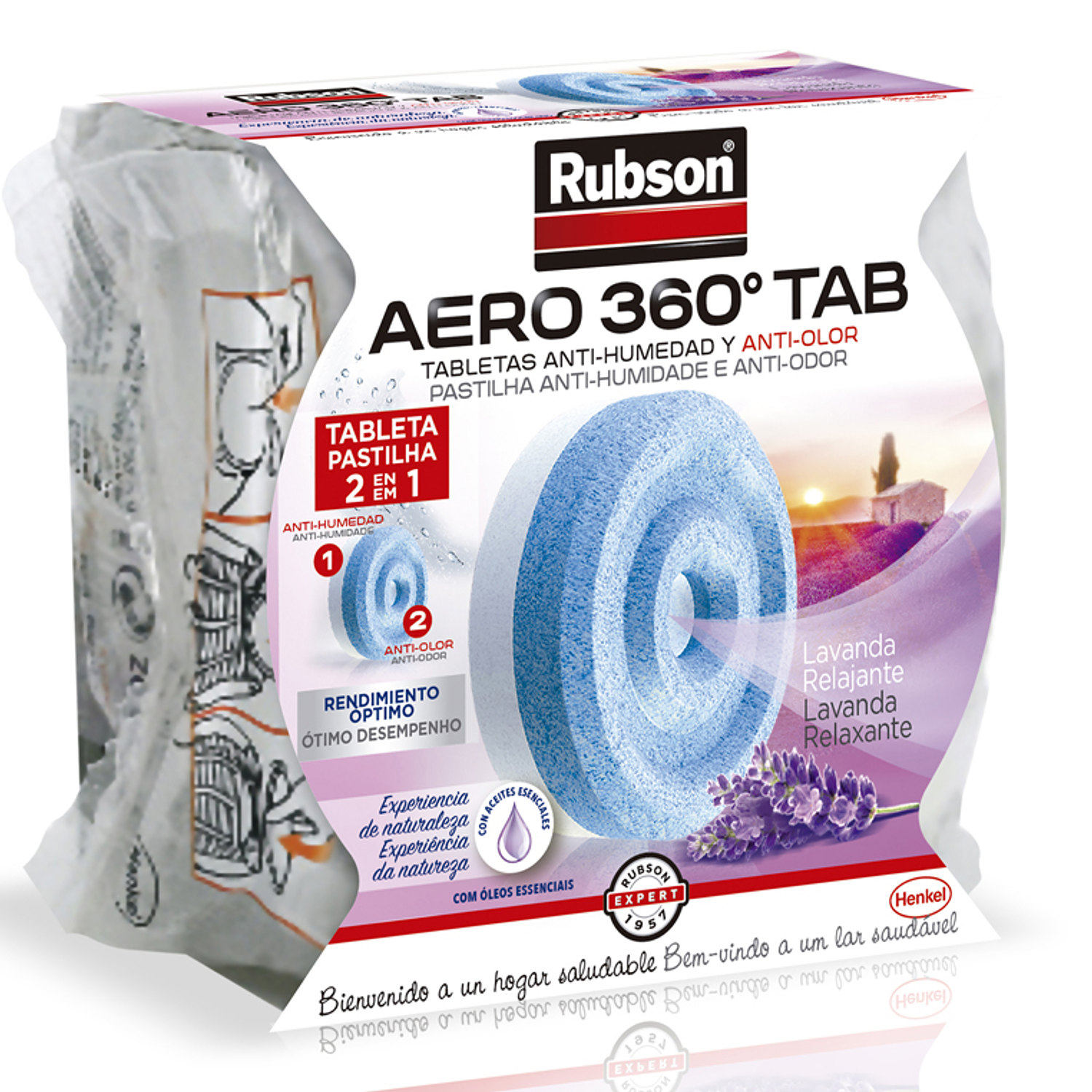 Desumidificador rubson aero 360 aromaterapia lavanda recarga pastilha 2