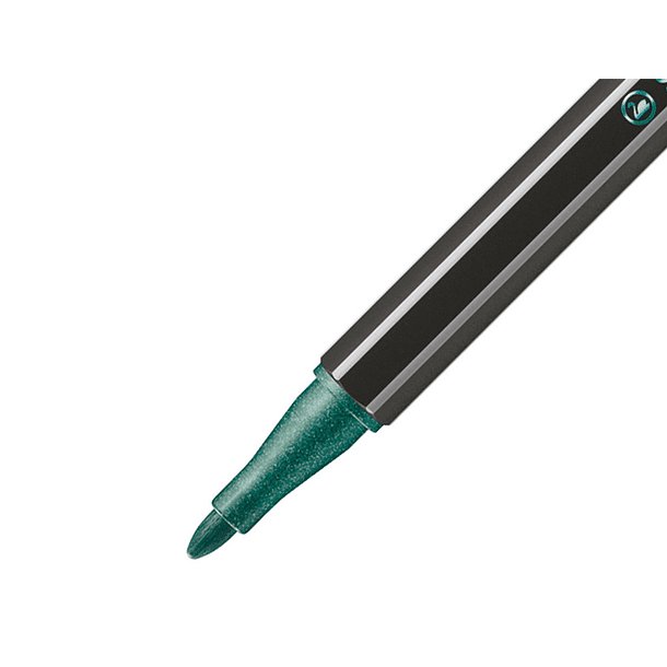 Marcador stabilo aguarelavel pen 68 metalico verde 1 mm 3