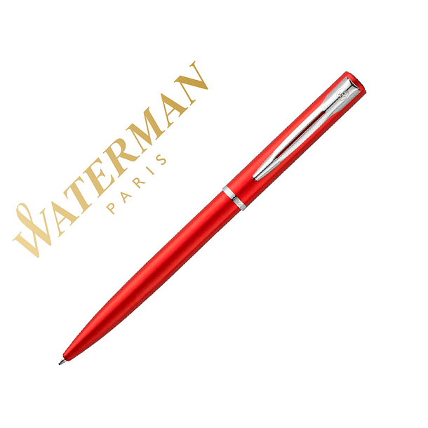 Esferografica waterman allure lacada vermelho em estojo de oferta 1