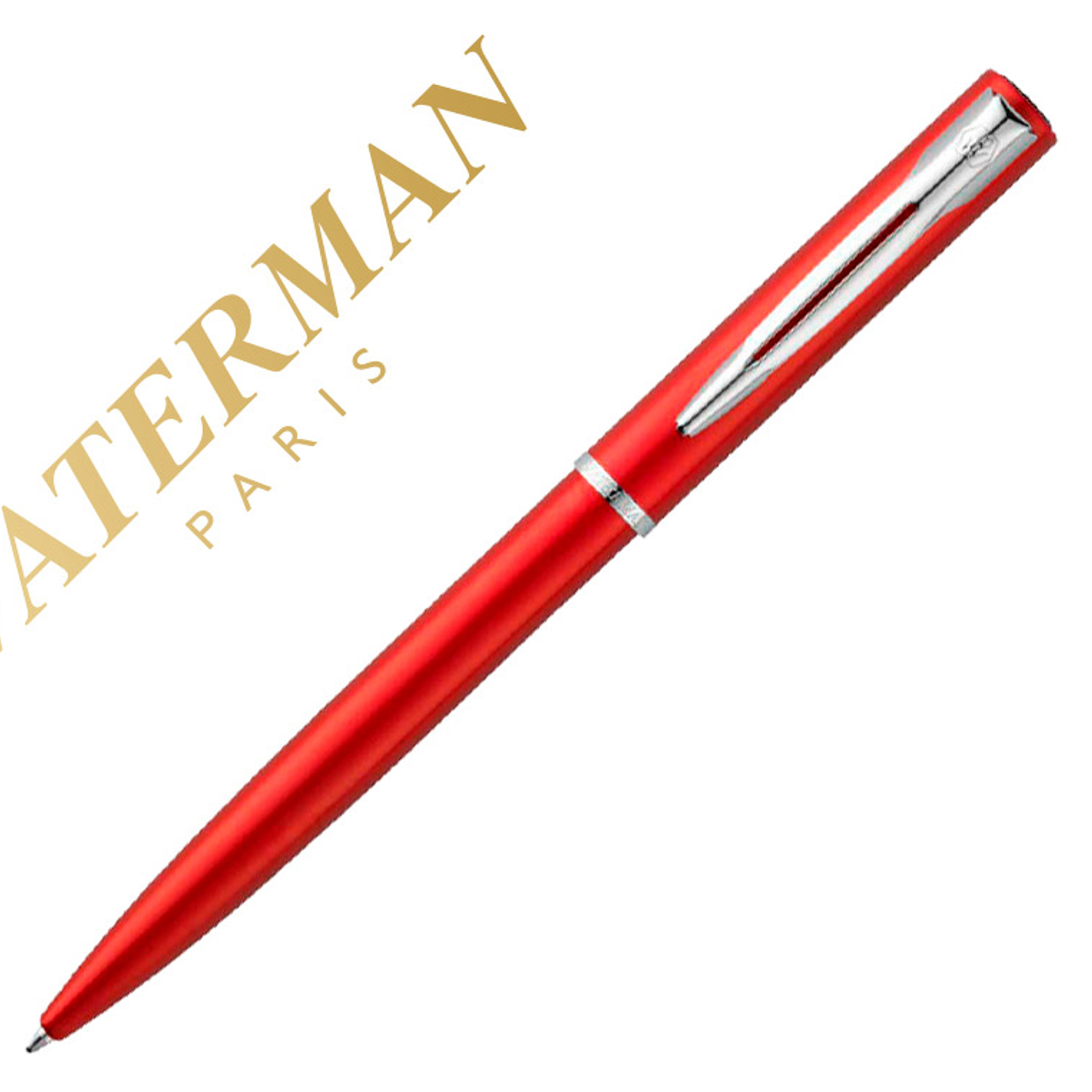 Esferografica waterman allure lacada vermelho em estojo de oferta 1