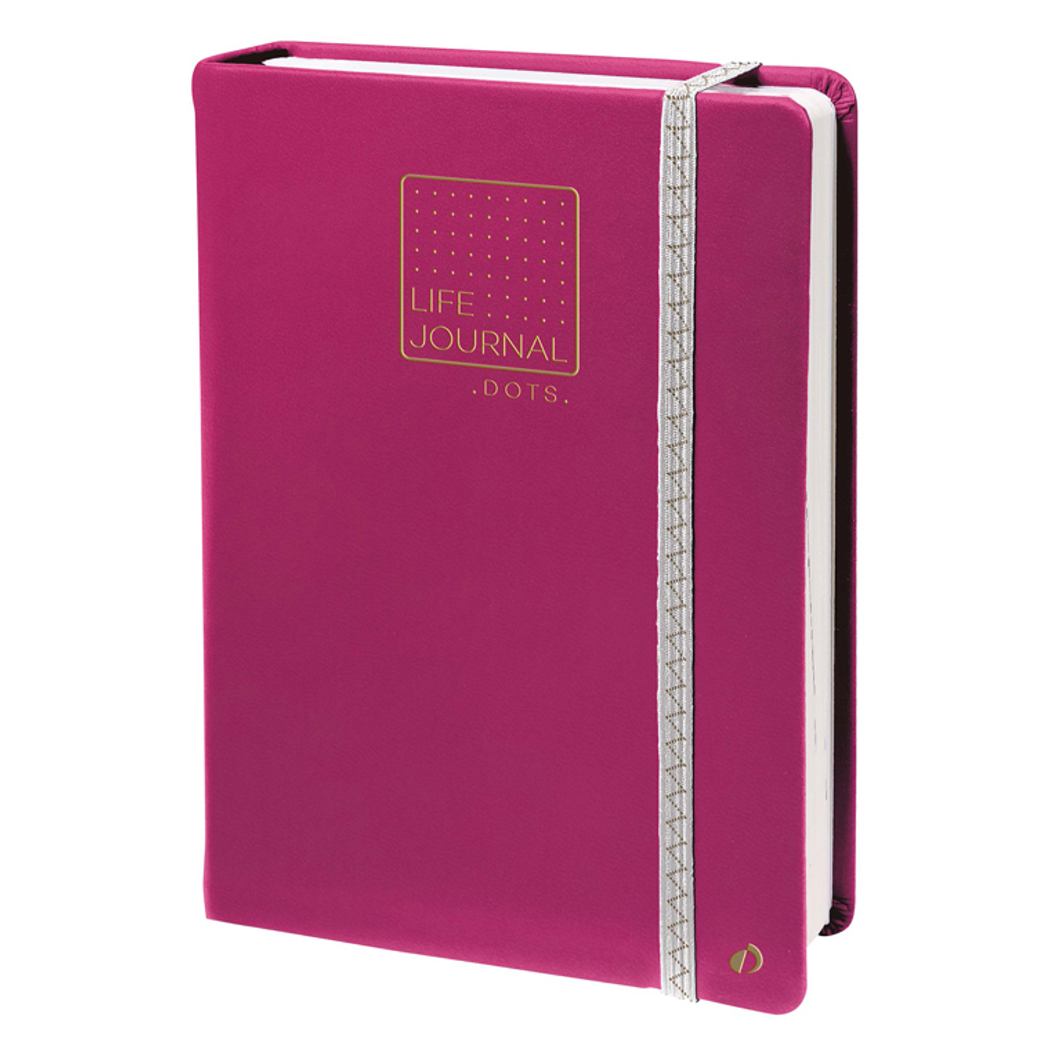 Caderno quo vadis life journal infinite dots pontos 15x21 cm 224 folhas capa ciruela 2