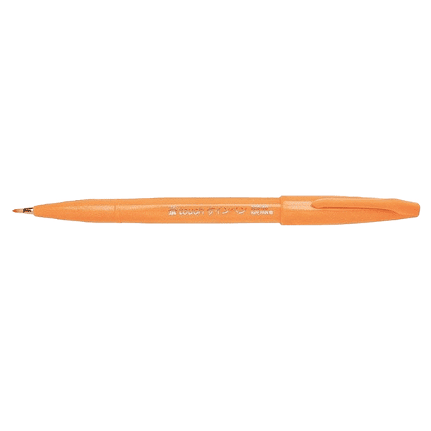 Marcador / pincel pentel touch para caligrafia cor laranja 2