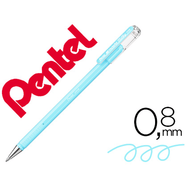 Roller pentel k108 azul pastel 0,8 mm 1