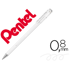 Roller pentel k108 branco pastel 0,8 mm