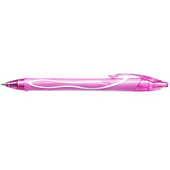 Esferografica bic gelocity quick dry retratil tinta gel rosa ponta de 0,7 mm