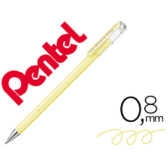 Roller pentel k108 amarelo pastel 0,8 mm