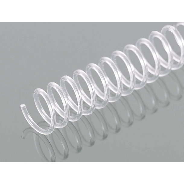 Espiral q-connect de plastico transparente 32 5:1 16mm 2mm caixa de 100 unidades 2