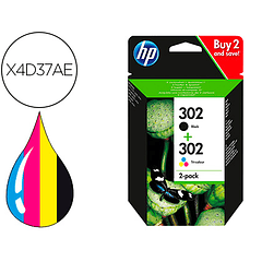 Tinteiro hp 302 deskjet 11xx / 21xx / 36xx envy 45xx / officejet 38xx / 46xx / 52xx pack multicolor preto amarelo cian m