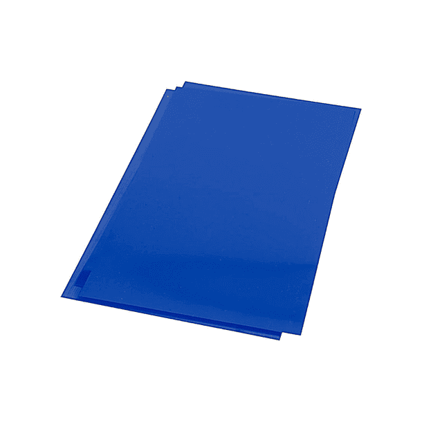 Capa de encadernacao q-connect pvc din a4 opaca azul 180 microns pack de 100 unidades 3