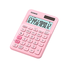 Calculadora casio ms-20uc-pk secretaria 12 digitos tax +/- cor rosa